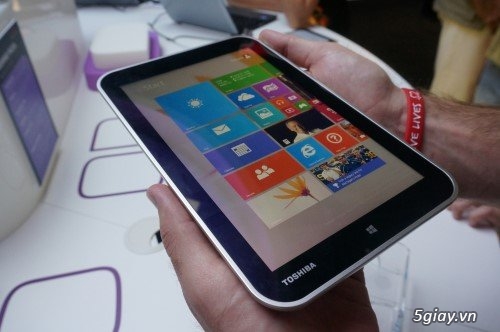 Toshiba giới thiệu máy tính bảng chạy Windows 8.1 Toshiba giới thiệu máy tính bảng chạy Windows 8.1