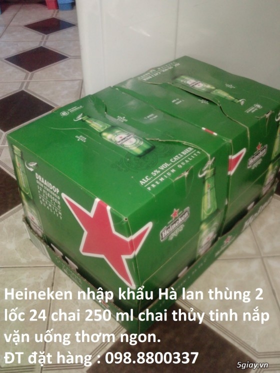 Bia Heineken Hà Lan chai thủy tinh nắp vặn uống thơm ngon - 1