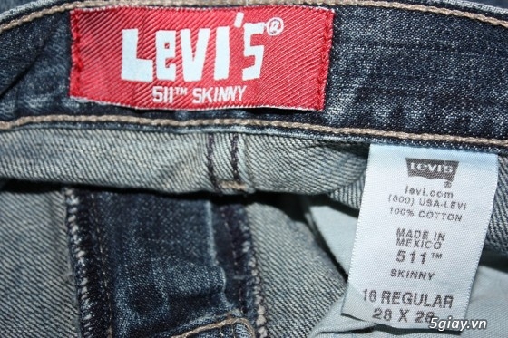 [2ndFashion] chuyên quần Jeans Authentic Levi's, CK, Diesel, Uniqlo, H&M, D&G, Evisu, - 30