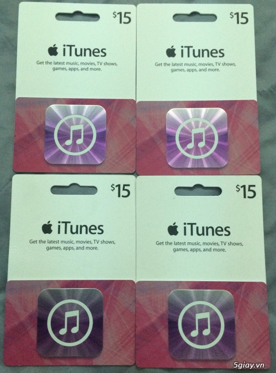 iTunes Gift Cards XX chính hãng Apple mệnh giá $15 - 1