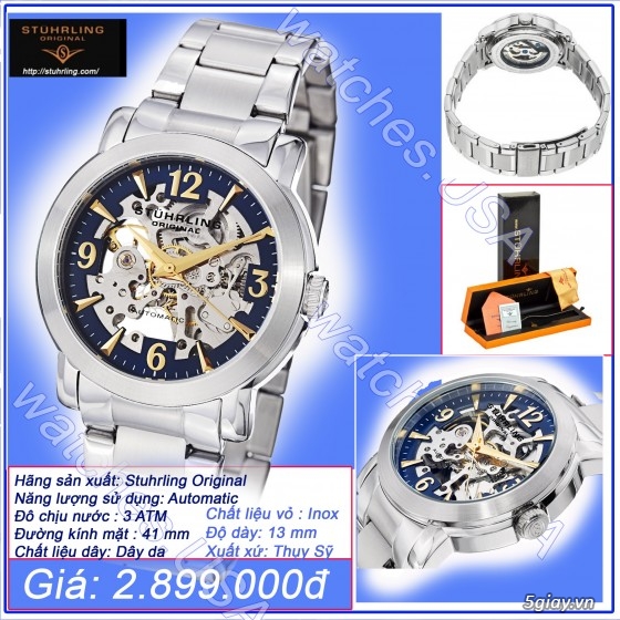 Đồng hồ Stuhrling Original chính hãng xách tay USA - Sale 30-40% - 22