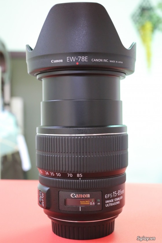 HCM - Cần bán lens Canon EF-S 15-85 IS USM + Hood zin giá tốt - 3