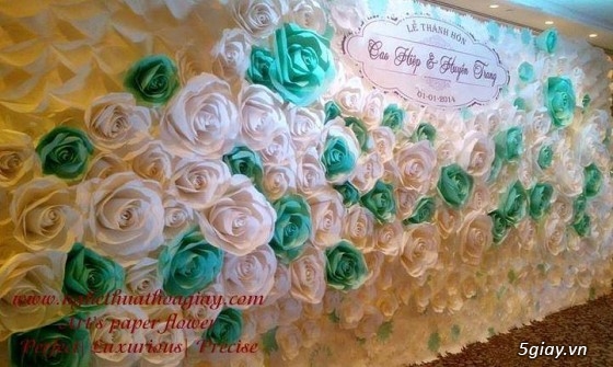 Hoa giấy trang trí tiệc cưới, hoa giấy sự kiện event - 2