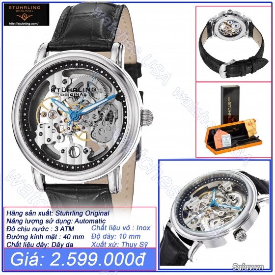 Đồng hồ Stuhrling Original chính hãng xách tay USA - Sale 30-40% - 20