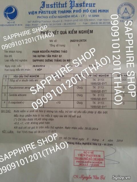 SAPPHIRE SHOP!chuyên mỹ phẩm Thái,kem face trắng da có giấy kiểm nghiệm,tắm siêutrắng - 2