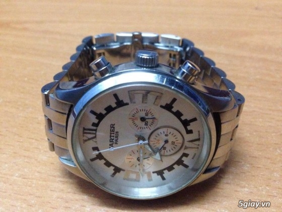 Đồng hồ Cartier Paris phong cách menly lịch lãm giá hạt dẻ