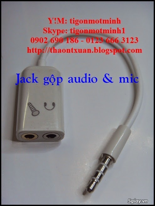 Jack chuyển 2.5, 3.5, 6.3 và dây cáp nối dài cho tai nghe, loa - 3