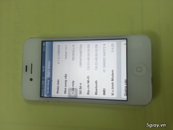 Iphone 4s 16 GB white - Quốc tế