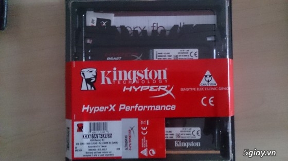 KIT RAM KINGSTON HYPER BEAST 8GB (2x4GB) DDR3-1600 Mhz