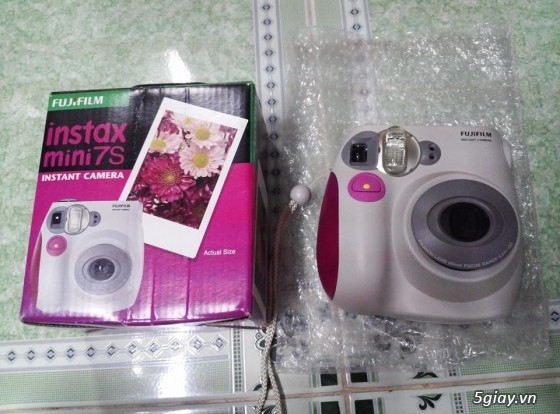 HCM - Cần bán máy chụp ảnh lấy liền Fujifilm Instax Mini 7s,mới 99%,  Full box.H