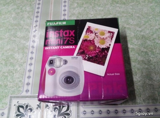 HCM - Cần bán máy chụp ảnh lấy liền Fujifilm Instax Mini 7s,mới 99%,  Full box.H - 4