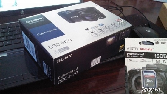 Bán sony DSC-H70+thẻ 16GB nguyên seal,full box,new 100%,hàng thanh lý bán rẻ cho user