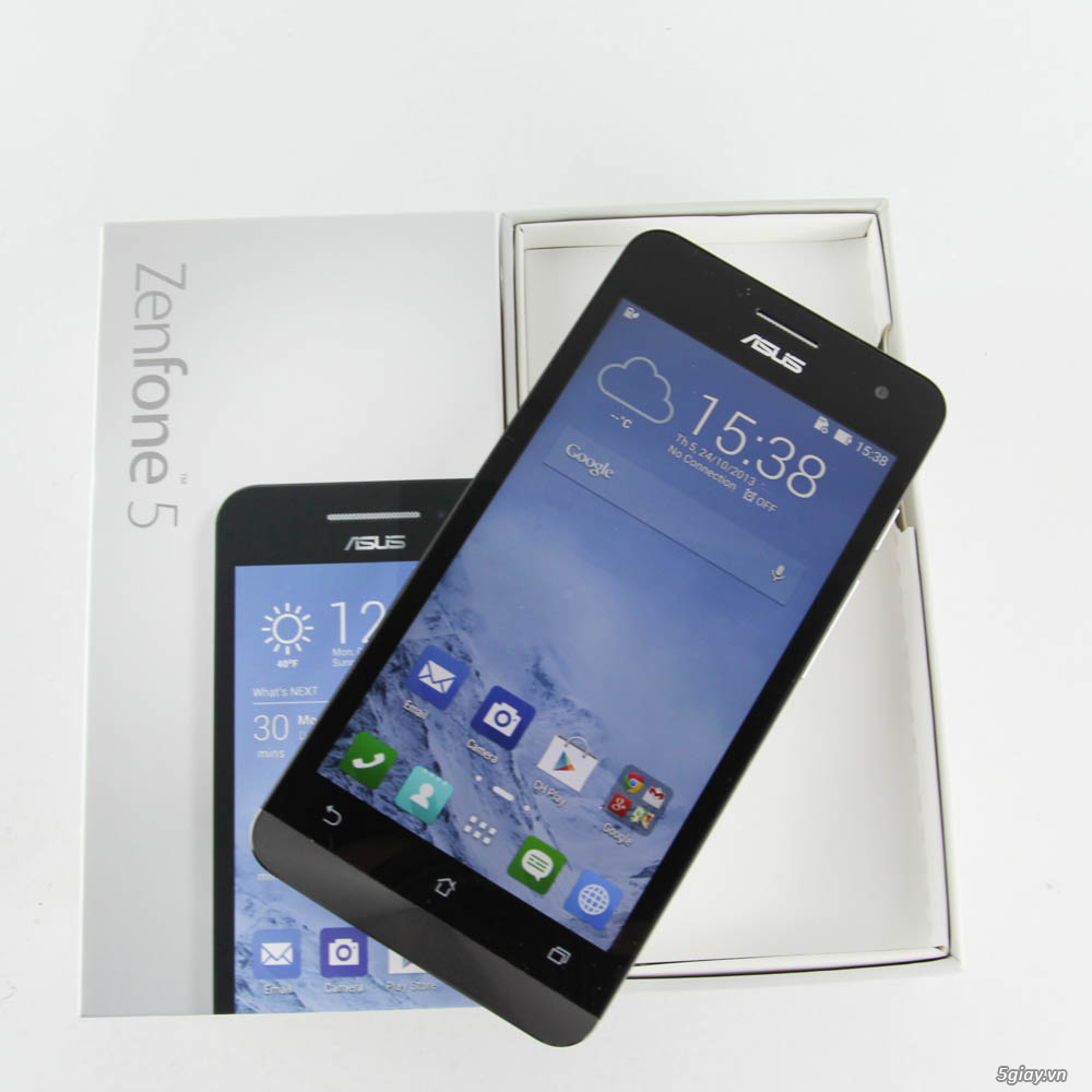 Trên tay điện thoại ASUS Zenfone 5 [Lõi kép 2GHz, Ram 2G, 16Gb] - Android 4.3 Speed - 5