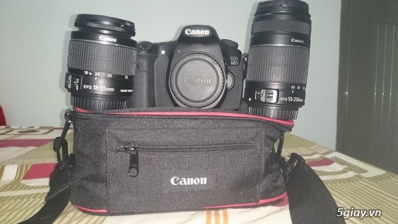 Canon EOS 60D + EFS 18-55 +EFS 55-250 + Tripod SLIK F740 Hàng xách tay Japan!!! - 5