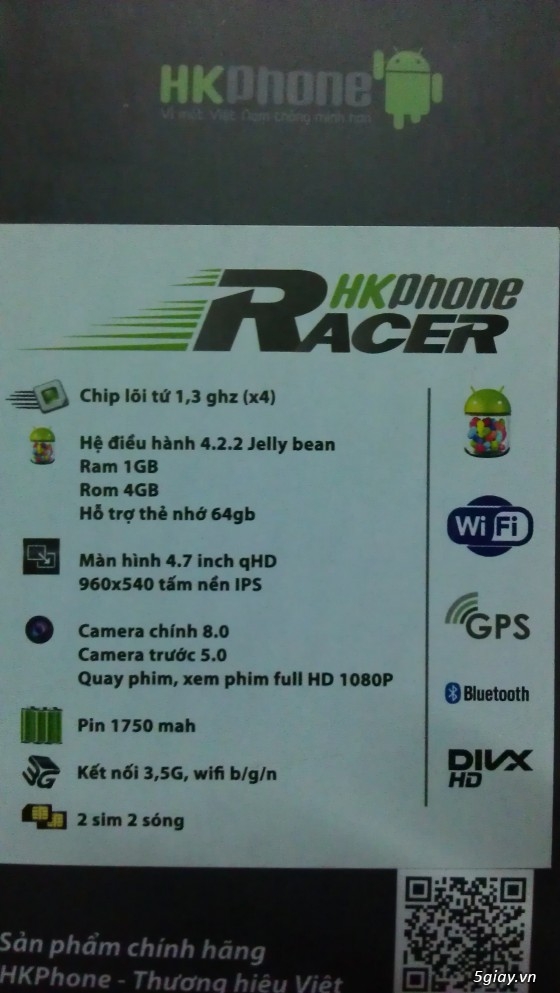 Cần thanh lý HKPHONE RACER - giá rẻ, còn bảo hành!