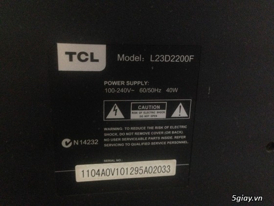 Bán TV TCL L23D2200f 23 LED full HD 1080, full Box, giá rẻ - 1