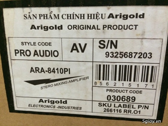 Cần thanh lý dàn loa Arigold ARS-25P và Amplifier Arigold ARA-8410PI - 5