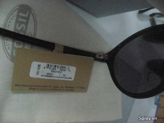 Bán mắt kính RayBan-Made in Italy_MK Fossil-Xịn-Chính hãng 100%-Xách tay từ Mỹ-Giá rẻ - 35