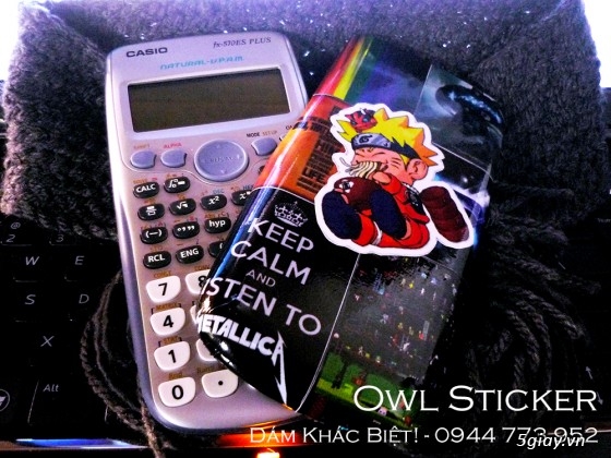 Owl Stickers - Dán nón bảo hiểm,trang trí điện thoại, laptop - 21