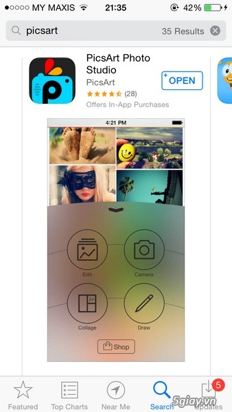 Chèn ảnh vào màn hình khóa iPhone, iPad với PicsArt Photo Studio - 20366