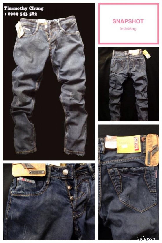 Chuyên sản xuất và bán quần, áo Jeans bụi, đẹp, giá rẻ nhất toàn quốc. 0909 543 582 - 8