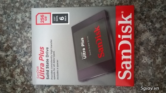 Bán SSD Sandisk Ultra Plus 256GB - Hàng xách tay mỹ - 3tr5