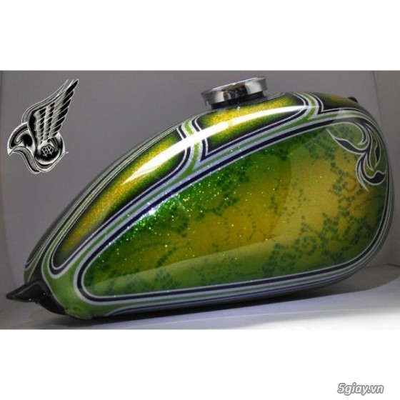 Nhận gò bình xăng cafe racer - 11