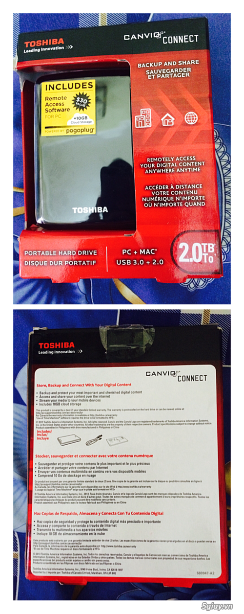 Cần lên đường em Ổ CỨNG DI ĐỘNG TOSHIBA 2 TB,ĐEN,USB 3.0,NEW 100% giá rẻ không ngờ...