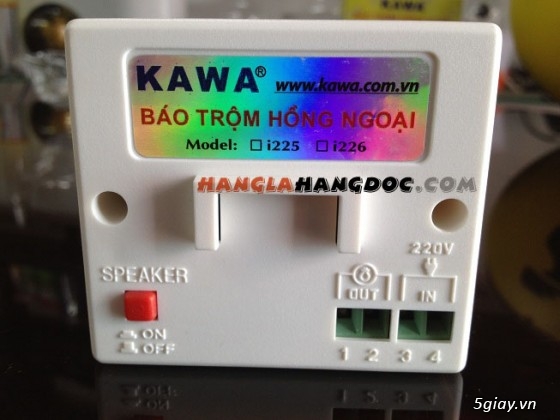Chuông báo khách, chống trộm cảm biến hồng ngoại Kawa i218, ổ cắm điều khiển từ xa - 15