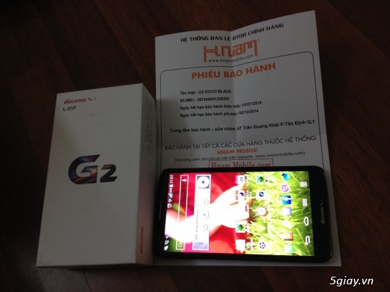 Muốn bán 1 em LG G2 Docomo 32Gb - 99% fullbox, còn bảo hành 12 tháng Hnammobile - 10