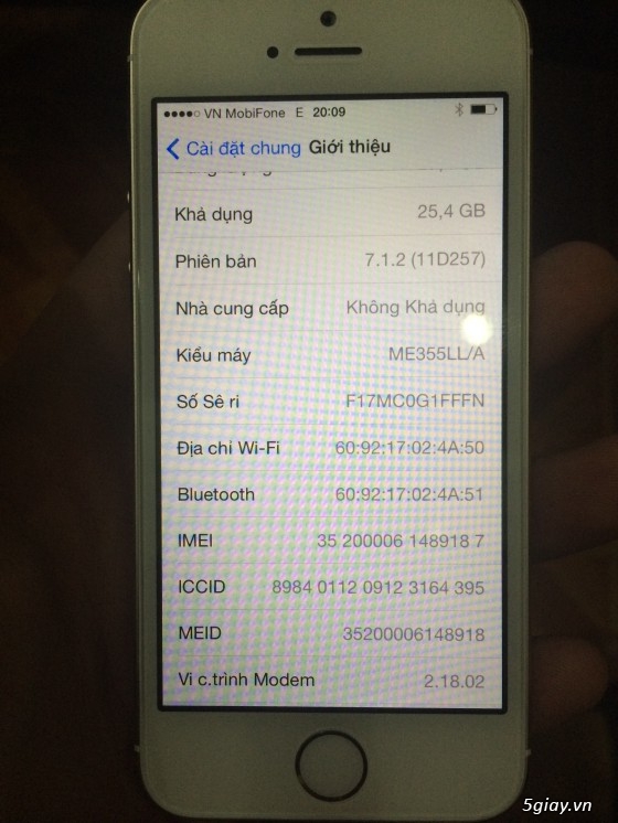 iPhone 5s Gold 32gb đẹp 99% còn bảo hành sim ghép fix full như quốc tế đây - 2