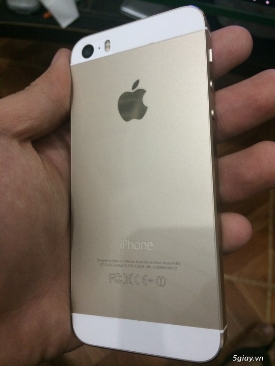 iPhone 5s Gold 32gb đẹp 99% còn bảo hành sim ghép fix full như quốc tế đây - 4
