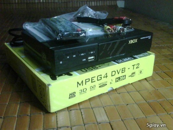 Đầu kĩ thuật số XBOX HD MPEG4 DVB-T2 HD01 42 kênh 4 kênh HD 1080 650k