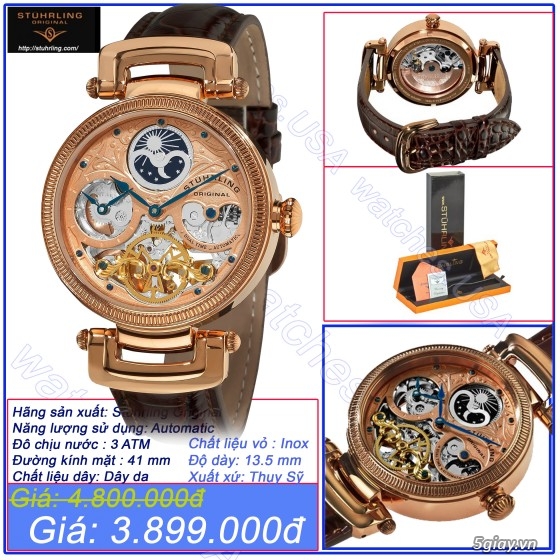 Đồng hồ Stuhrling Original chính hãng xách tay USA - Sale 30-40% - 19
