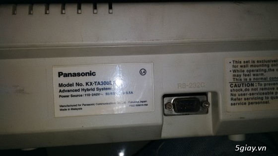 HCM - Bán 02 cái tổng đài Panasonic TES308 & 616 - 1