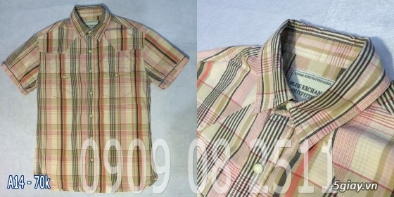 Thanh lý Sơ mi caro Nam trẻ trung, áo thun, quần jeans v.v.. giá rẻ chơi lễ!!! - 4
