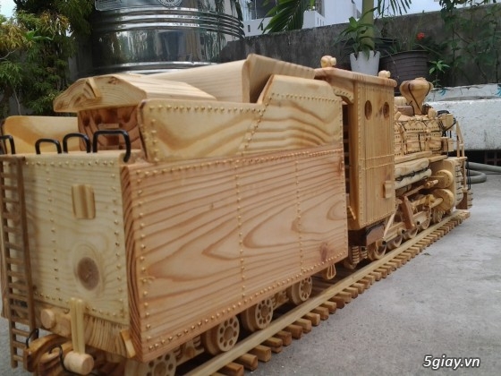 Bán đầu xe lửa mô hình gỗ. - 2