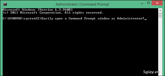 Cách mở Command Prompt với quyền quản trị Administrator trong Windows 8.1 - 28679