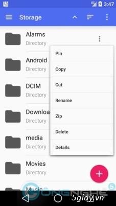Carbinet Beta, Sliding Explorer: 2 ứng dụng quản lý file giao diện Material Design - 29934