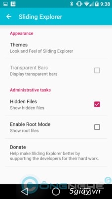 Carbinet Beta, Sliding Explorer: 2 ứng dụng quản lý file giao diện Material Design - 29938