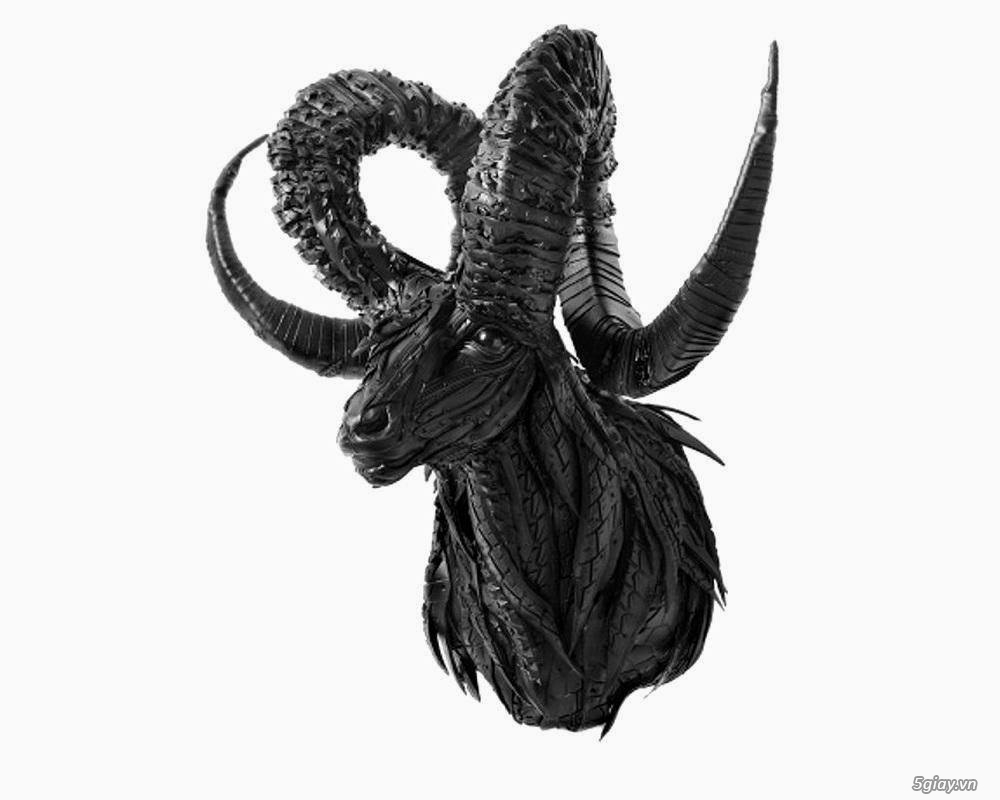 Những tác phẩm nghệ thuật độc đáo làm từ lốp xe - 31373