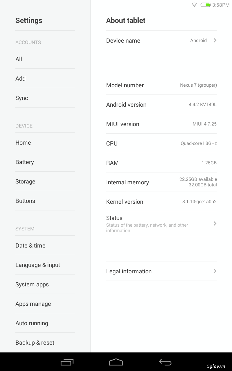 Rom MIUI v6 (4.4.2) cho Nexus 7 2012 (Grouper) - 27282