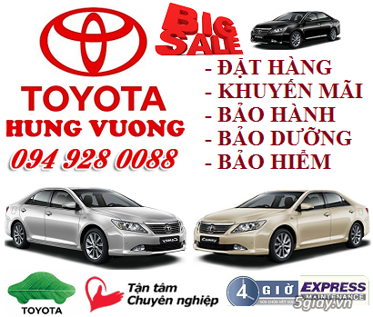 Xe Toyota giá ưu đãi, khuyến mãi lớn tại Toyota Hùng Vương, giao xe nhanh chóng.