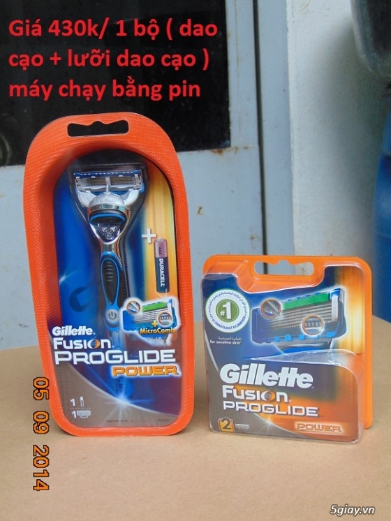 Thanh lý 2 bộ dao cạo râu Gillette Fusion ProGlide ( loại sử dụng pin và không pin ) - 1
