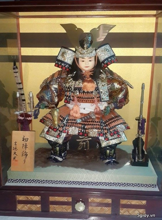 Búp bê Nhật Bản Samurai chiến binh áo giáp kabuto