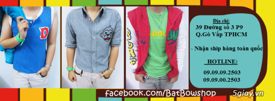 BATBOW shop - Thời trang UNISEX đa sắc màu cho giới trẻ hiện đại - phong cách - 10