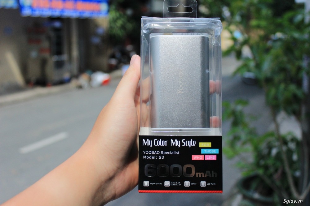 Pin dự phòng Yoobao 6000mAh nhỏ gọn mà mạnh mẽ - 37302