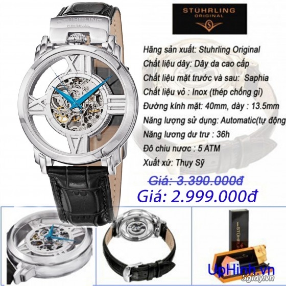 Đồng hồ xách tay từ Mỹ chính hãng hiệu Stuhrling, Skagen. - 1