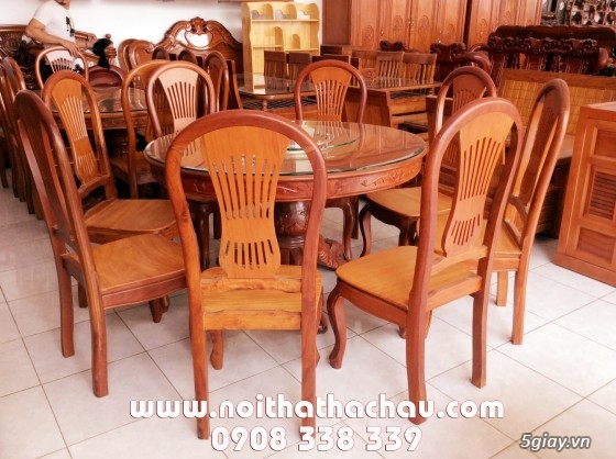 Bộ bàn ghế ăn gia đình thiết kế tinh xảo, cao cấp tại Nội Thất Hà Châu - 6