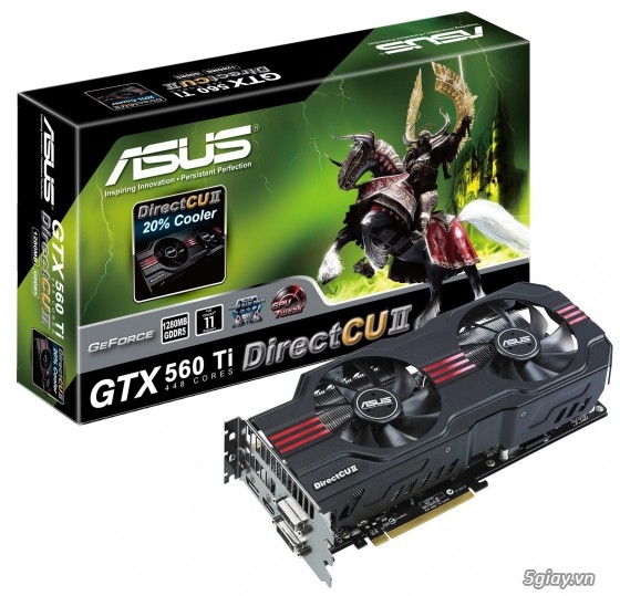 Asus Nvidia GTX 560Ti Top Direct CU II 1GB ( 256 Bits ) DDR5 còn bảo hành đến 11/2015